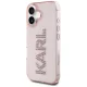 Чехол Karl Lagerfeld IML Rhinestones Logo для iPhone 16, розовый
