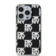DKNY iPhone 15 Pro Max чехол IML Checkered Mono Pattern, черный