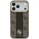 Чехол Guess 4G Stripe Round and Classic Logos MagSafe для iPhone 17 Pro Max / 18 Pro Max, коричневый