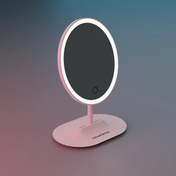 Humanas HS-ML03 Makeup Kosmētisks Spogulis ar LED Apgaismojumu un 5x Palielinājumu, Balts | Superstar Magnifying...