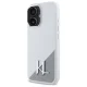 Karl Lagerfeld iPhone 16 Case Silicone Initial Metal Logo MagSafe, White