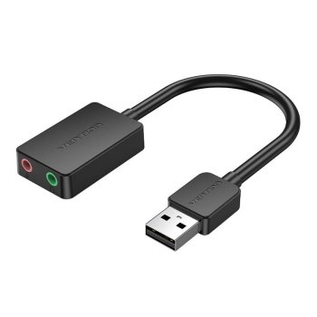Внешняя звуковая карта usb 2.0 vention cdyb0 2-port 0.15m