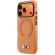 Чехол BMW M IML Metal Logos MagSafe для iPhone 17 Pro, оранжевый
