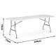 Plonos 440100 Folding Garden and Catering Table 244 cm, White