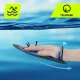 Лопатки для плавания 4Fizjo Tsunami, черно-синие