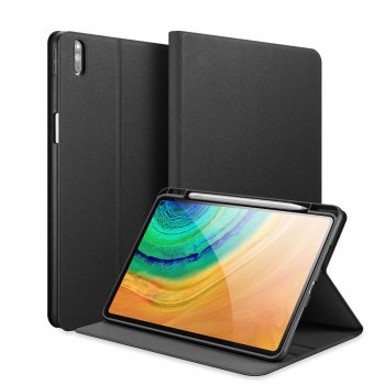 Huawei MatePad Pro 10.8'' (MRX-W09 MRX-AL09) DUX DUCIS Domo Tablet Cover Case, Black | Vāks Apvalks Grāmatiņa...