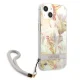 Чехол Guess Flower Strap для iPhone 13 mini, фиолетовый