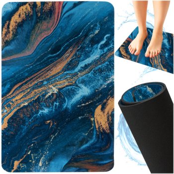 Ruhhy 25959 Bathroom Mat, 60x40 cm, Multicolored