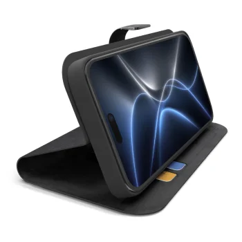 Чехол-книжка SBS Wallet Smart для iPhone 18 Pro с подставкой, черный