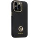 Guess iPhone 13 Pro vāciņš Silicone Logo Strass 4G, melns