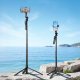 Orico SPM175 Selfie Stick Tripod with 1/4\" Thread and Bluetooth 5.2, Black