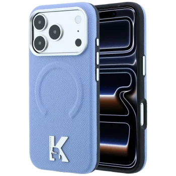 Чехол Karl Lagerfeld для iPhone 18 Pro Max / 17 Pro Max с MagSafe, светло-голубой