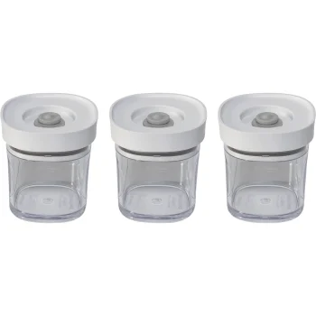 Vakuuma trauku komplekts garšvielām Zwilling Fresh & Save Cube, 3 gab., caurspīdīgs