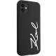Karl Lagerfeld iPhone 11 / XR Case Silicone Signature, Black