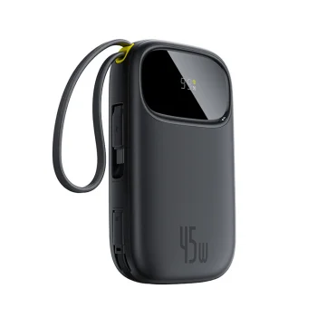 Baseus EnerFill FC31 10000mAh 45W внешний аккумулятор с кабелями USB-C и Lightning –...