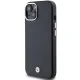 BMW iPhone 15 Plus / 14 Plus чехол Signature Wrapped Metal MagSafe, черный