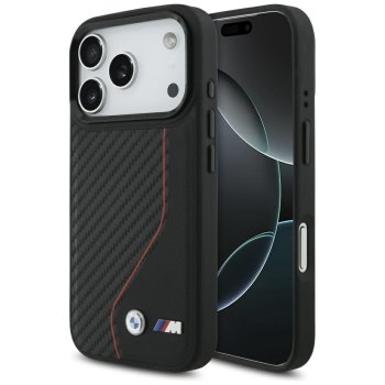 BMW iPhone 17 Pro Case M Carbon Line & Logo MagSafe, Red
