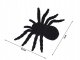 Large Halloween Spider Decorations, 4 pcs, Black