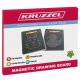 KRUZZEL Magnetic Dot Art Drawing Board with Stylus, Black
