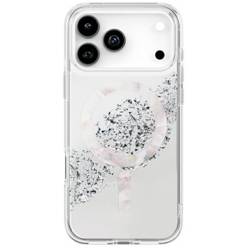 Uniq iPhone 17 Pro Max Case Coehl Crystelle Magnetic Charging, Silver
