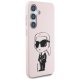 Чехол Karl Lagerfeld Silicone Graffiti Ikonik MagSafe для Samsung Galaxy S25, розовый