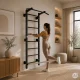 Гимнастическая стенка с турником MOVEPRO 228 см, черная