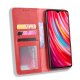 Xiaomi Redmi Note 8 Pro Vintage Style Magnetic Leather Wallet Case Cover, Red | Telefona Vāciņš Maciņš Apvalks...