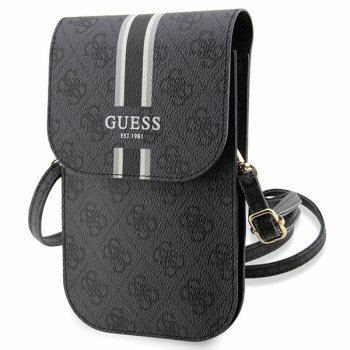 Универсальная сумка-чехол Guess Wallet 4G Stripes, черная
