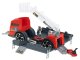2-in-1 Fire Truck Car Transporter with 2 Toy Cars, Red