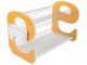 Two-Tier Dish Drying Rack with Tray, 50.5x34x29 cm