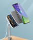 Baseus Telescopic Desktop Bracket Phone Holder Wireless Qi Charger 15W with USB Cable, Silver