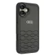 Audi Synthetic Leather vāciņš iPhone 16 Plus 6.7\", melns