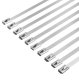 Stainless Steel Cable Ties 200 x 4.6 mm, 100 Pcs