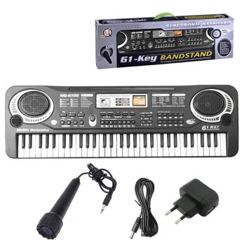 Bērnu sintezators ar mikrofonu 61 taustiņš