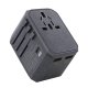 Uniq Load. network. Voyage World Adapter 33W + 2xUSB + PD 18W + QC 3.0 grey/charcoal gray (LITHOS Collective)