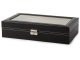 Watch and Glasses Organizer Box, Black