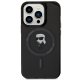 Karl Lagerfeld iPhone 15 Pro Case IML Ikonik MagSafe, Black