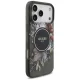 Чехол Guess IML Flowers Pearl Strap MagSafe для iPhone 17 Pro Max — черный