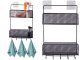 Metāla organizators piekaramais plaukts virtuves vannas istabas pakaramais | Metal organizer hanging shelf kitchen for...