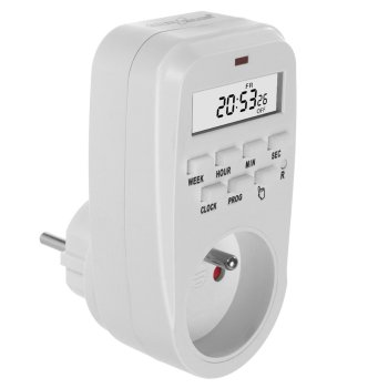 GreenBlue GB362 E Digital Plug-in Timer Switch, 16A, 3680W, White
