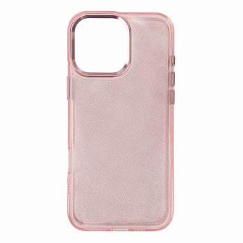Glitter maciņš iPhone 16 Pro Max - rozā ar spīdumiem | Phone Case Cover Pink With
