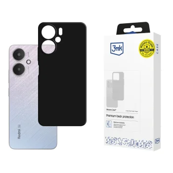 Силиконовый чехол 3mk Silicone Case для Xiaomi Redmi 13C 5G, черный