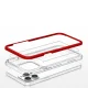 Hybrid Armor Clear 3 in 1 vāciņš iPhone 13 Pro telefonam, sarkans