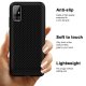 Samsung Galaxy A71 (SM-A715F) Carbon Fiber Texture TPU Case Cover Bumper, Black | Telefona vāciņš maciņš bampers,...