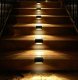 4 Pcs Solar LED Deck Lights Outdoor Path Garden Pathway Stairs Step Fence Lamp