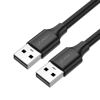 Кабель USB-A - USB-A Ugreen USB 2.0 (US128), 1 м, черный