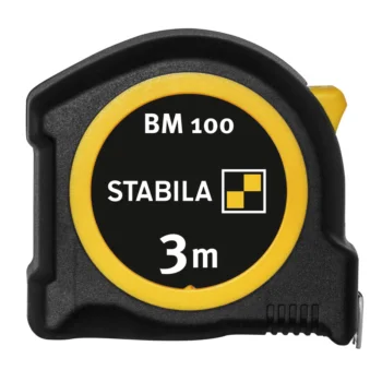 Рулетка Stabila BM 100, 3 м, черно-желтая