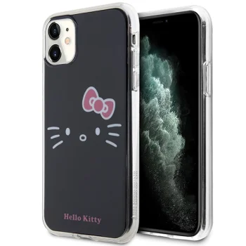 Чехол Hello Kitty для iPhone 11 / XR IML Kitty Face, черный