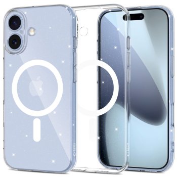 Tech-Protect iPhone 17 vāciņš FlexAir MagSafe, caurspīdīgs ar spīdumiem