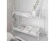 Two-Tier Kitchen and Bathroom Organizer Shelf, White